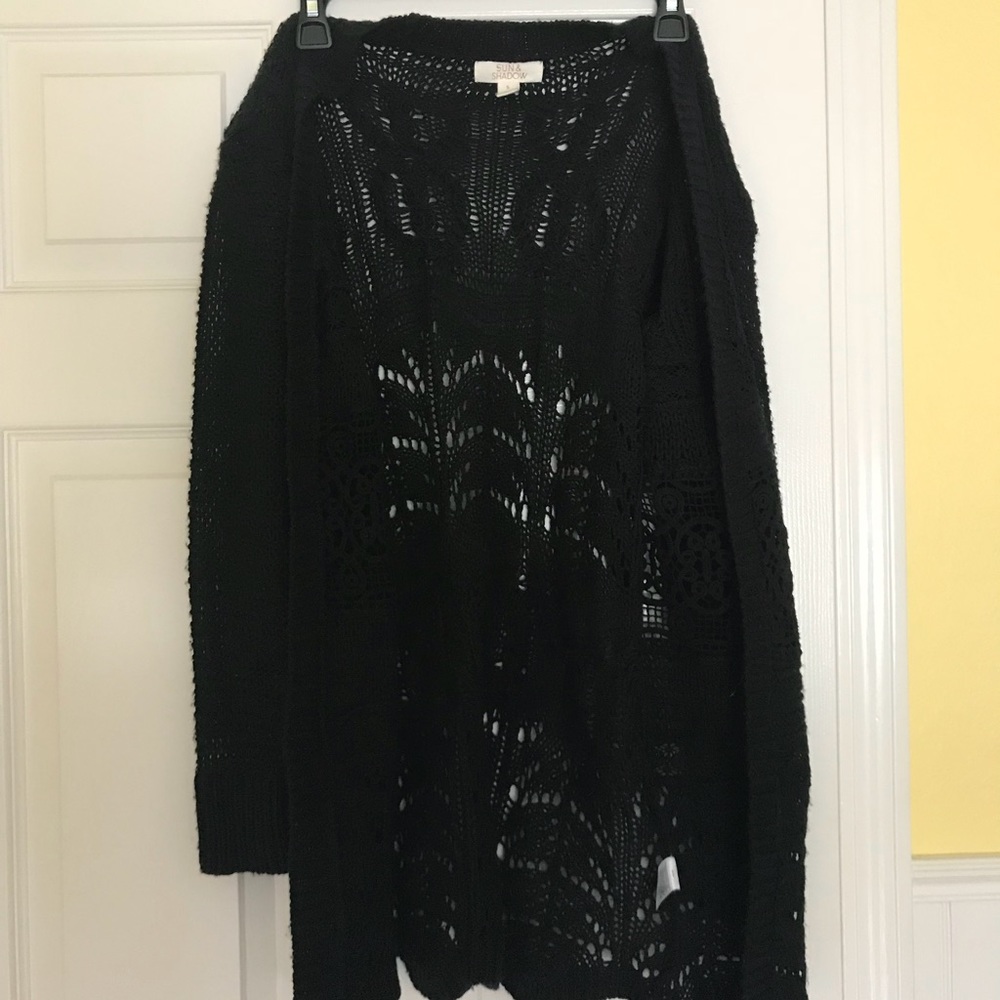 Black cardigan